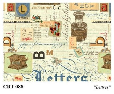 ROSSI 1931 PAPEL DECORADO CALLIGRAFÍA CARTAS CRT 088