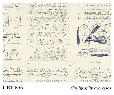 ROSSI 1931 PAPEL DECORADO CALLIGRAFÍA CRT 536