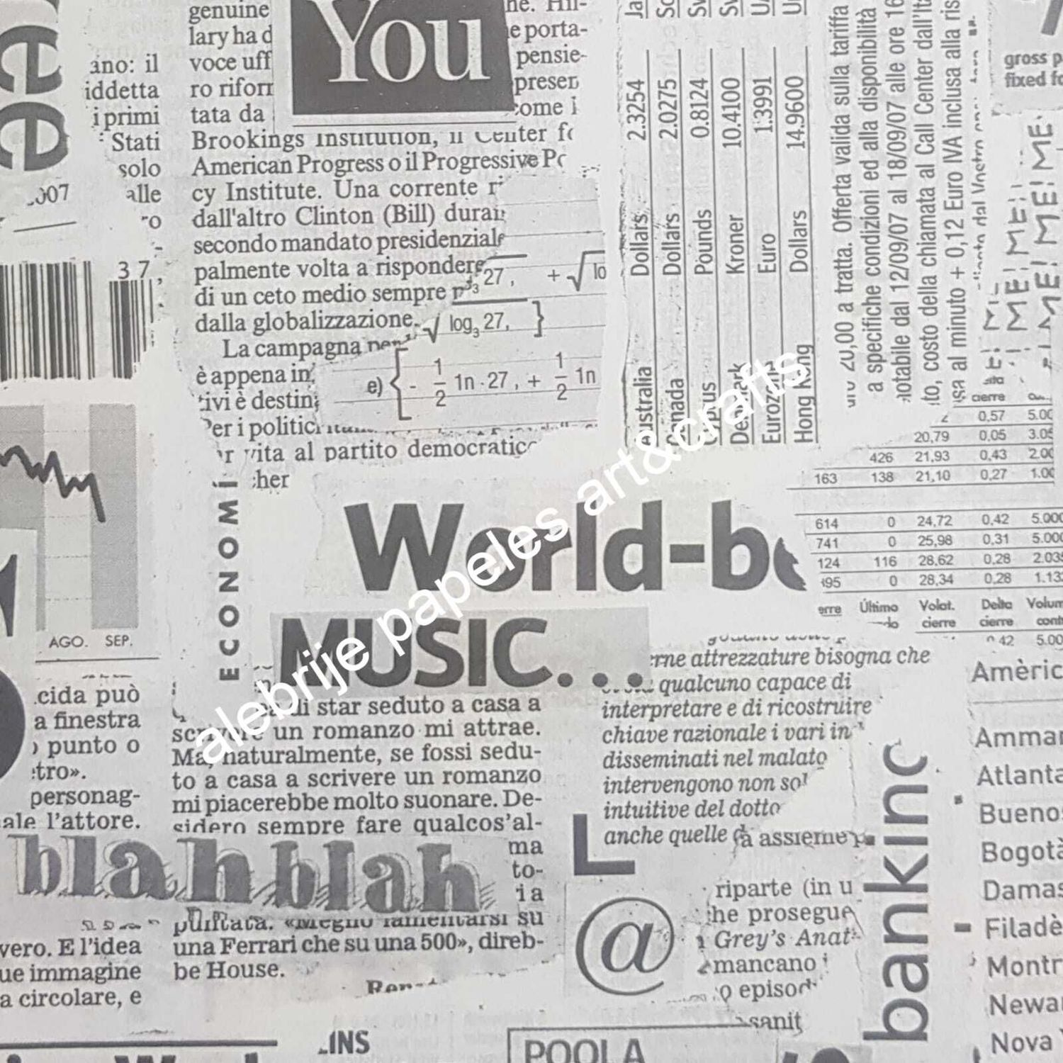 ROSSI 1931 PAPEL DECORADO CALLIGRAFÍA JOURNAL CRT 644