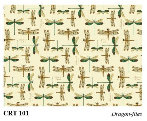 ROSSI 1931 PAPEL DECORADO NATURALEZA LIBÉLULAS CRT 101
