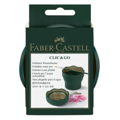 FABER CASTELL VASO PARA AGUA CLIC&GO