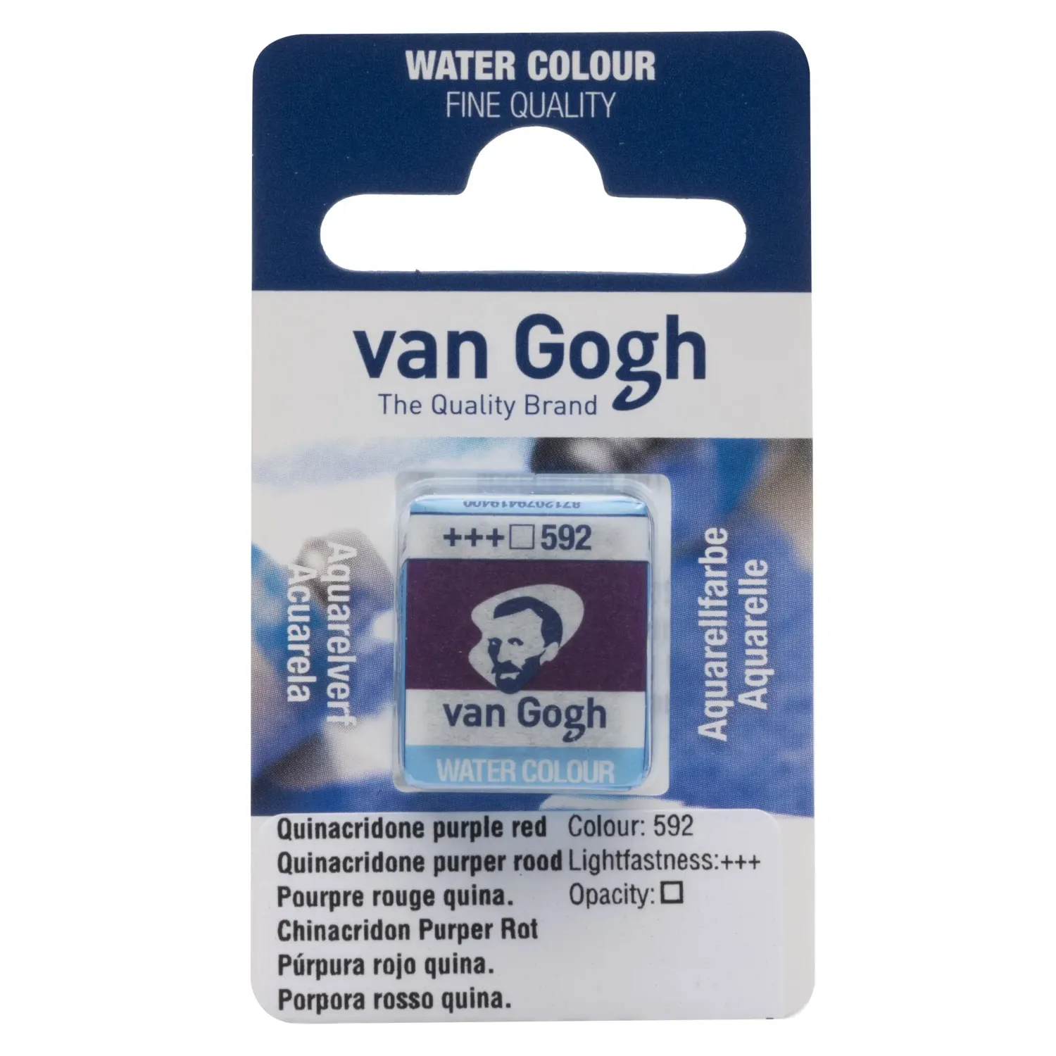 VAN GOGH ACUARELA 592 PÚRPURA ROJO QUINACRIDONA