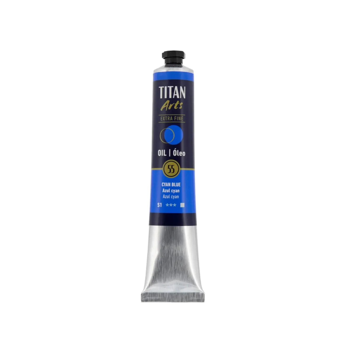 TITAN ARTS ÓLEO EXTRAFINO 55 AZUL CIAN