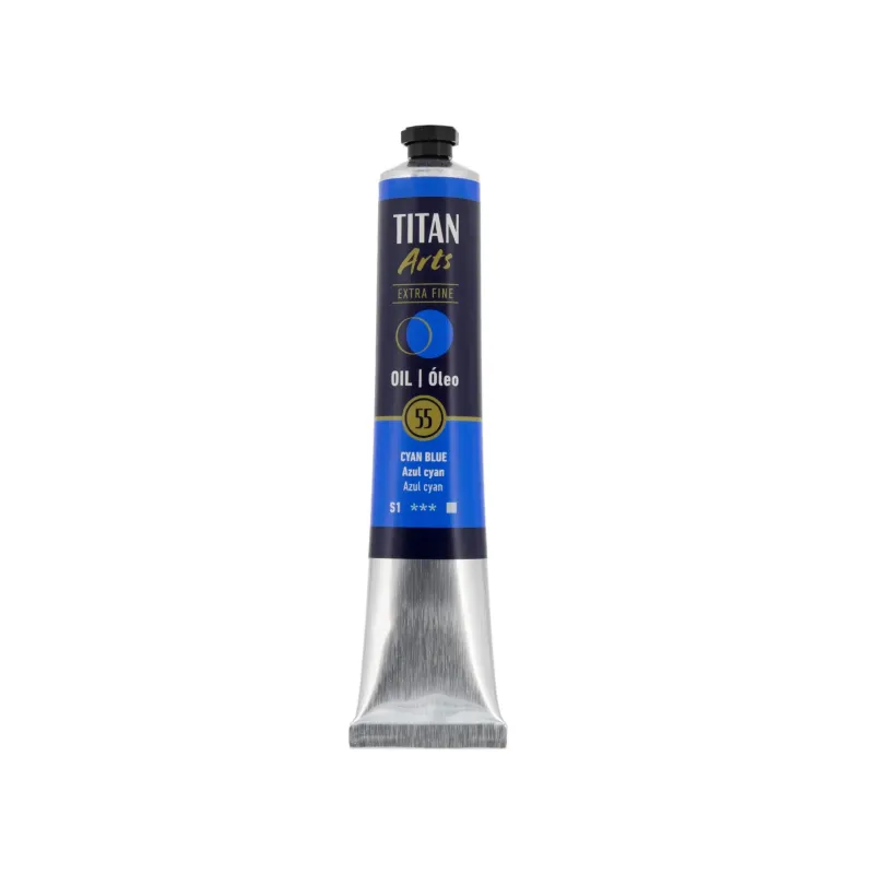 TITAN ARTS ÓLEO EXTRAFINO 55 AZUL CIAN