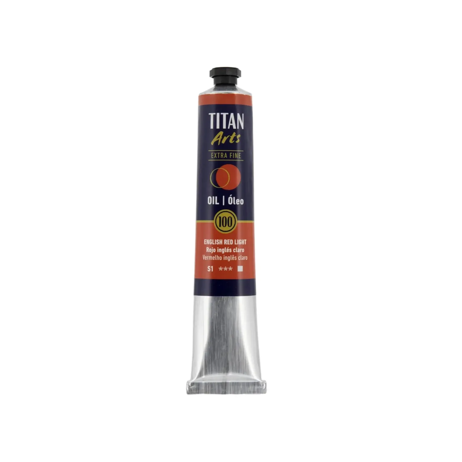 TITAN ARTS ÓLEO EXTRAFINO 100 ROJO INGLÉS CLARO