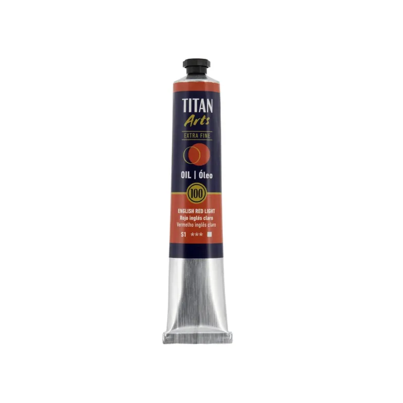 TITAN ARTS ÓLEO EXTRAFINO 100 ROJO INGLÉS CLARO