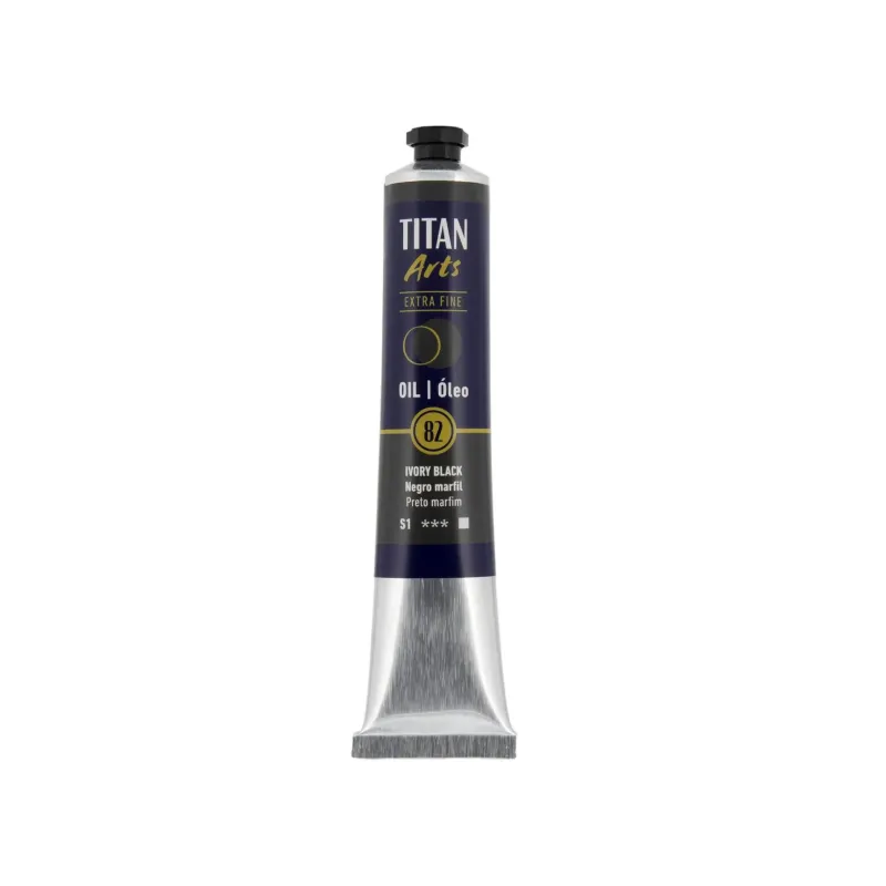TITAN ARTS ÓLEO EXTRAFINO 82 NEGRO MARFIL