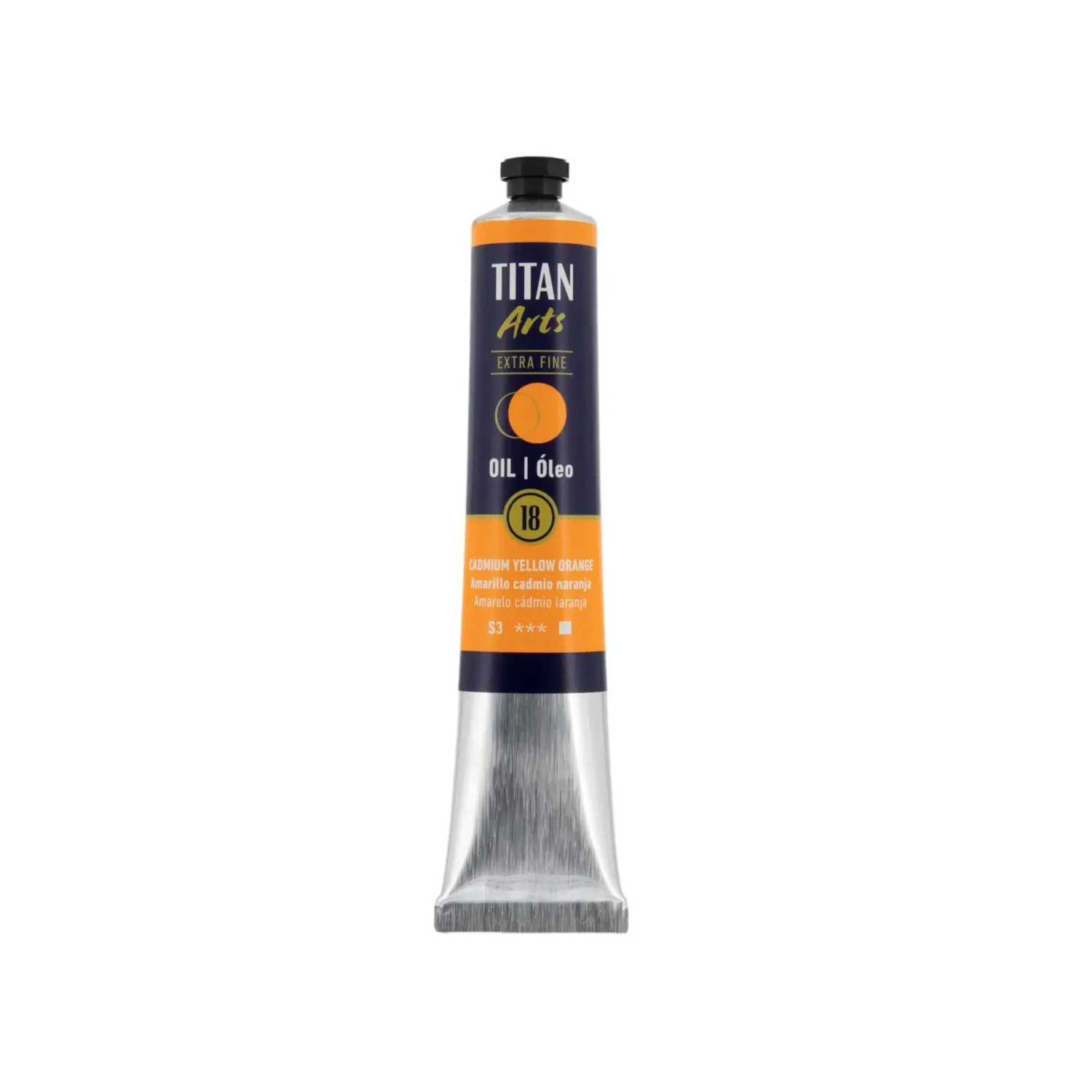 TITAN ARTS ÓLEO EXTRAFINO 18 AMARILLO CADMIO NARANJA