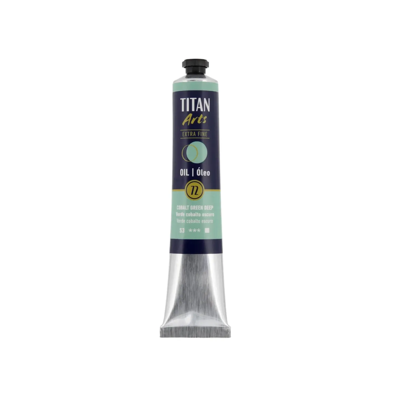 TITAN ARTS ÓLEO EXTRAFINO 72 VERDE COBALTO OSCURO
