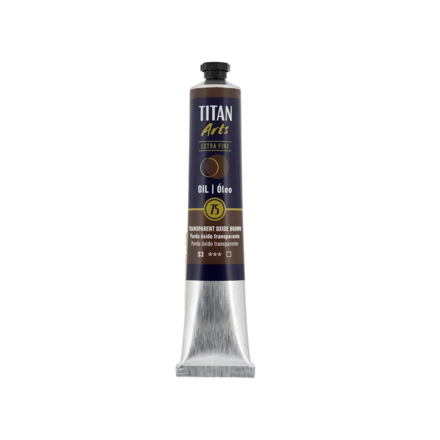 TITAN ARTS ÓLEO EXTRAFINO 75 PARDO ÓXIDO TRANSPARENTE