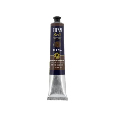 TITAN ARTS ÓLEO EXTRAFINO 75 PARDO ÓXIDO TRANSPARENTE
