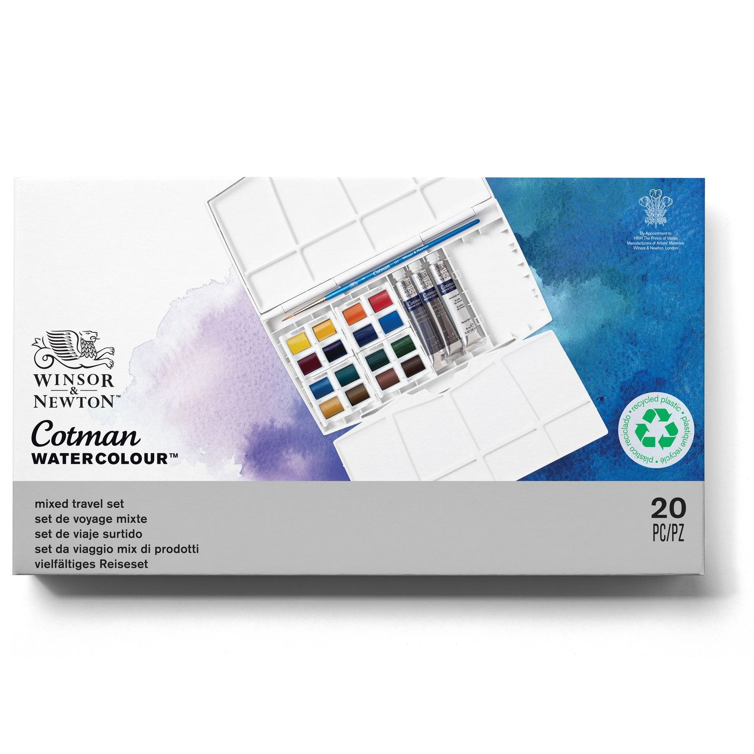 WINSOR & NEWTON ACUARELA COTMAN SET DE VIAJE SURTIDO