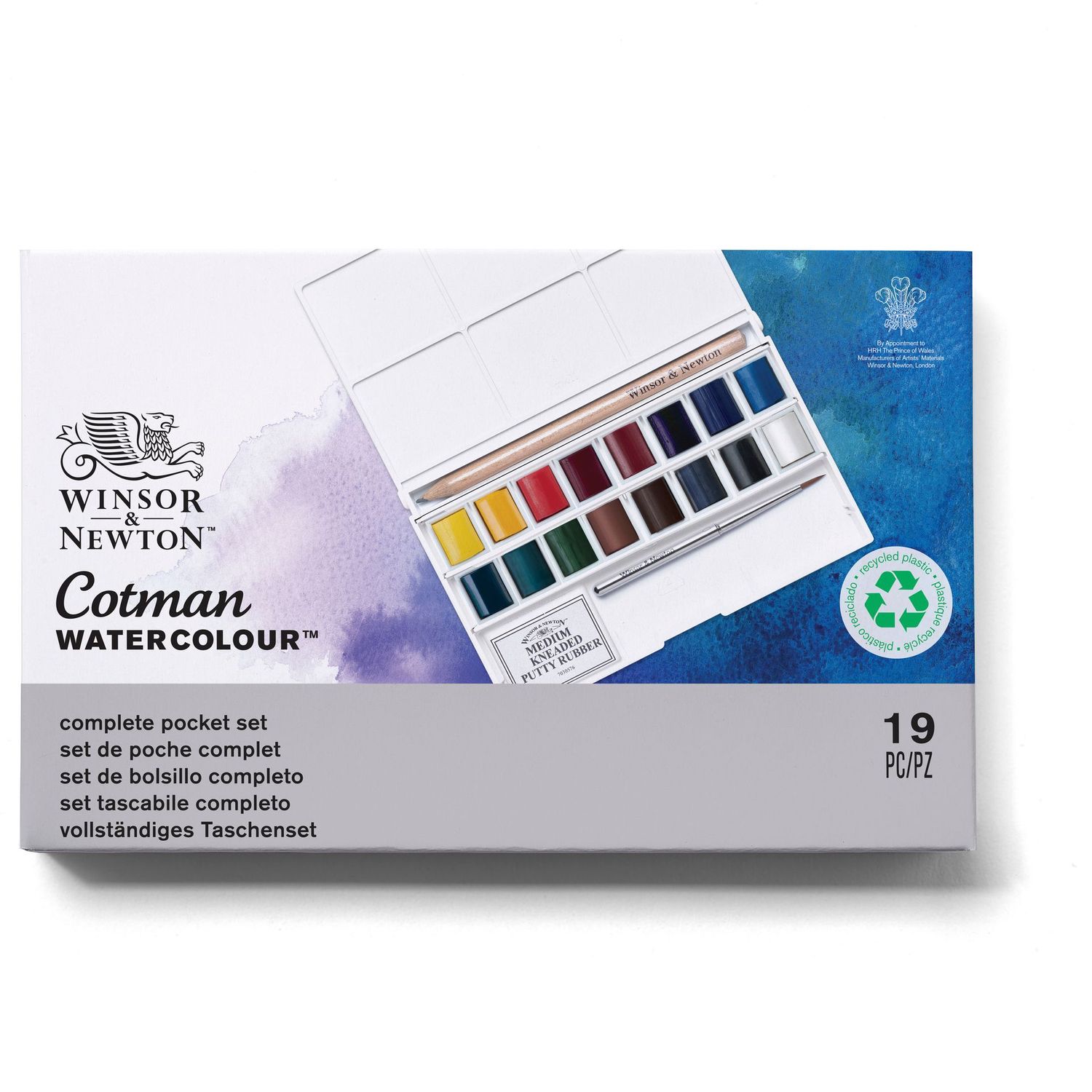 WINSOR & NEWTON ACUARELA COTMAN SET DE BOLSILLO COMPLETO