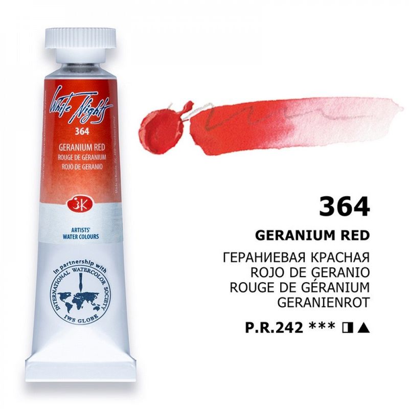 WHITE NIGHTS ACUARELA 364 ROJO GERANIO