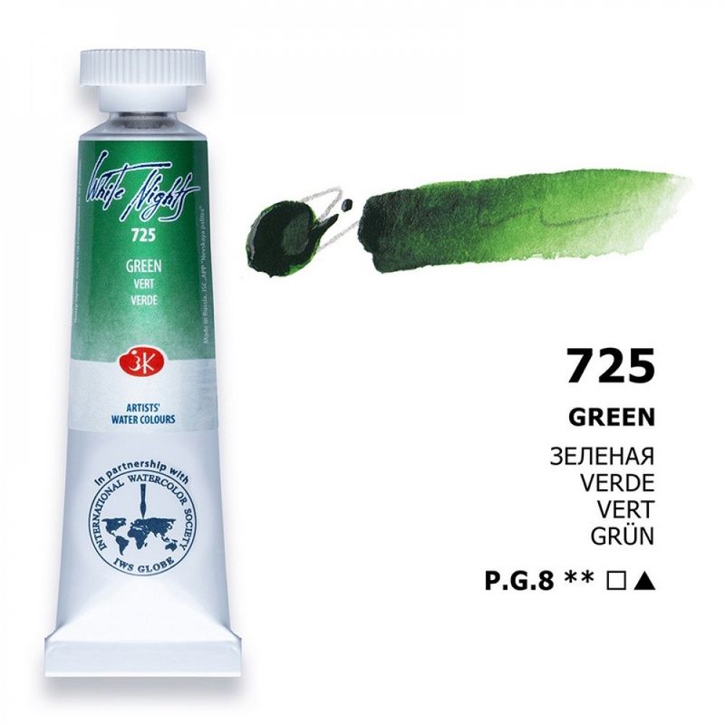 WHITE NIGHTS ACUARELA 725 VERDE