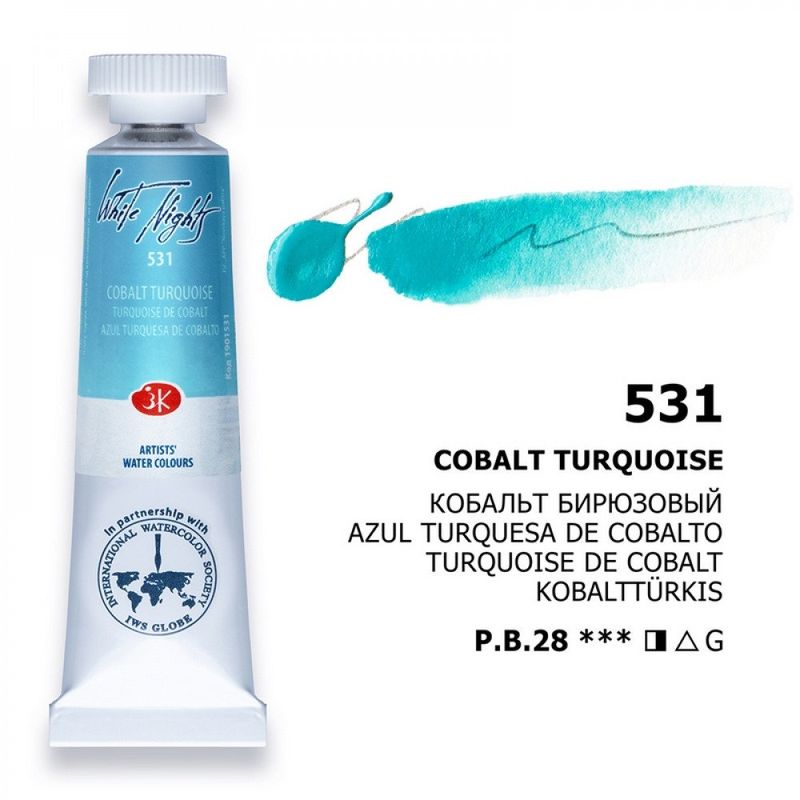 WHITE NIGHTS ACUARELA 531 TURQUESA DE COBALTO