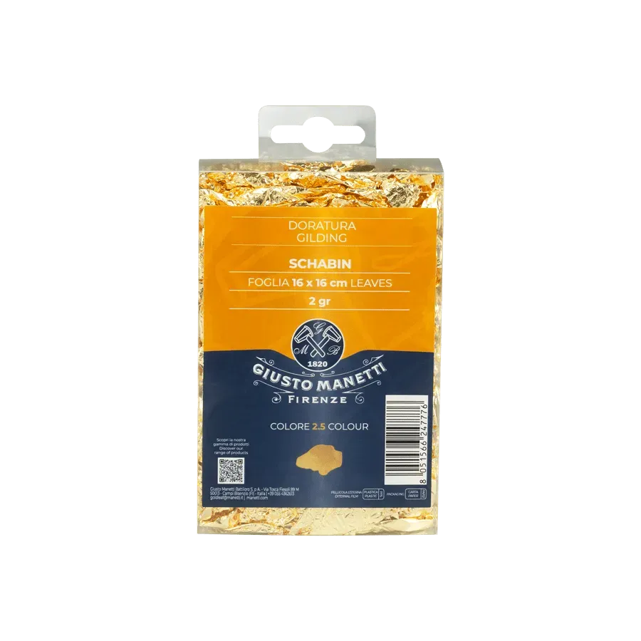 GIUSTO MANETTI PAN DE ORO IMITACIÓN COLOR 2,5 SHABIN