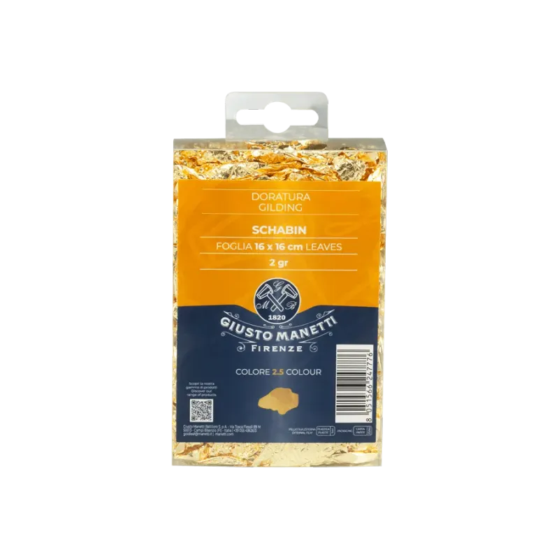 GIUSTO MANETTI PAN DE ORO IMITACIÓN COLOR 2,5 SHABIN