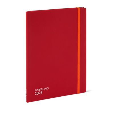 FABRIANO ISPIRA ROJO AGENDA 2025 SEMANA VISTA 14,5x20,5 cm