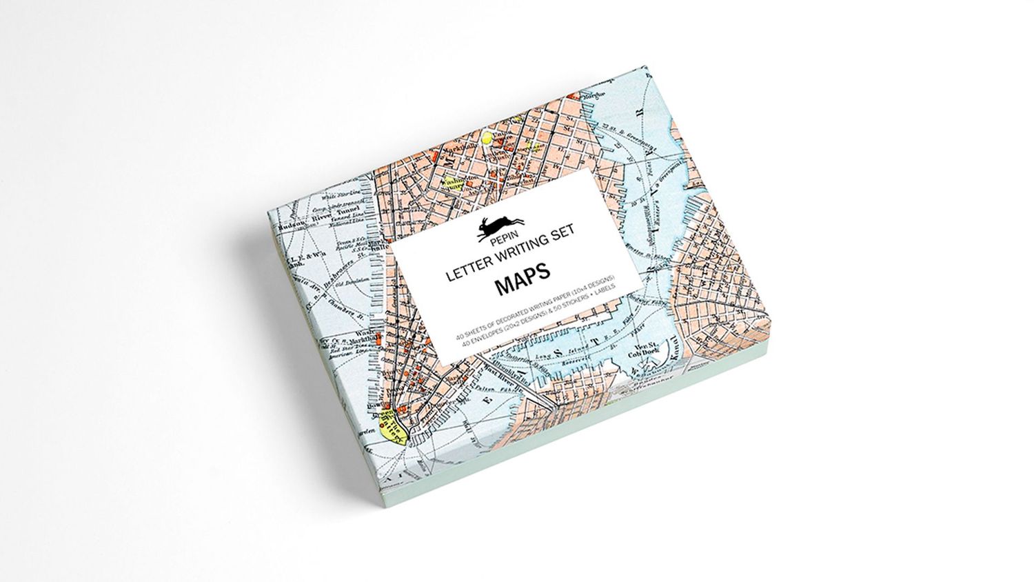 THE PEPIN PRESS SET DE ESCRITURA  MAPS