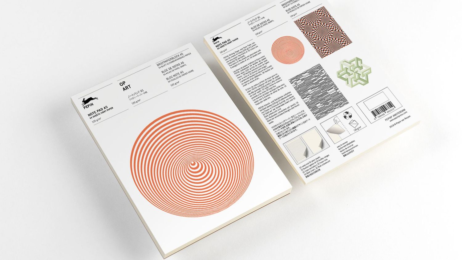 THE PEPIN PRESS BLOC DE PAPEL OP ART A5