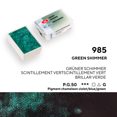 WHITE NIGHTS ACUARELA 985 VERDE BRILLANTE