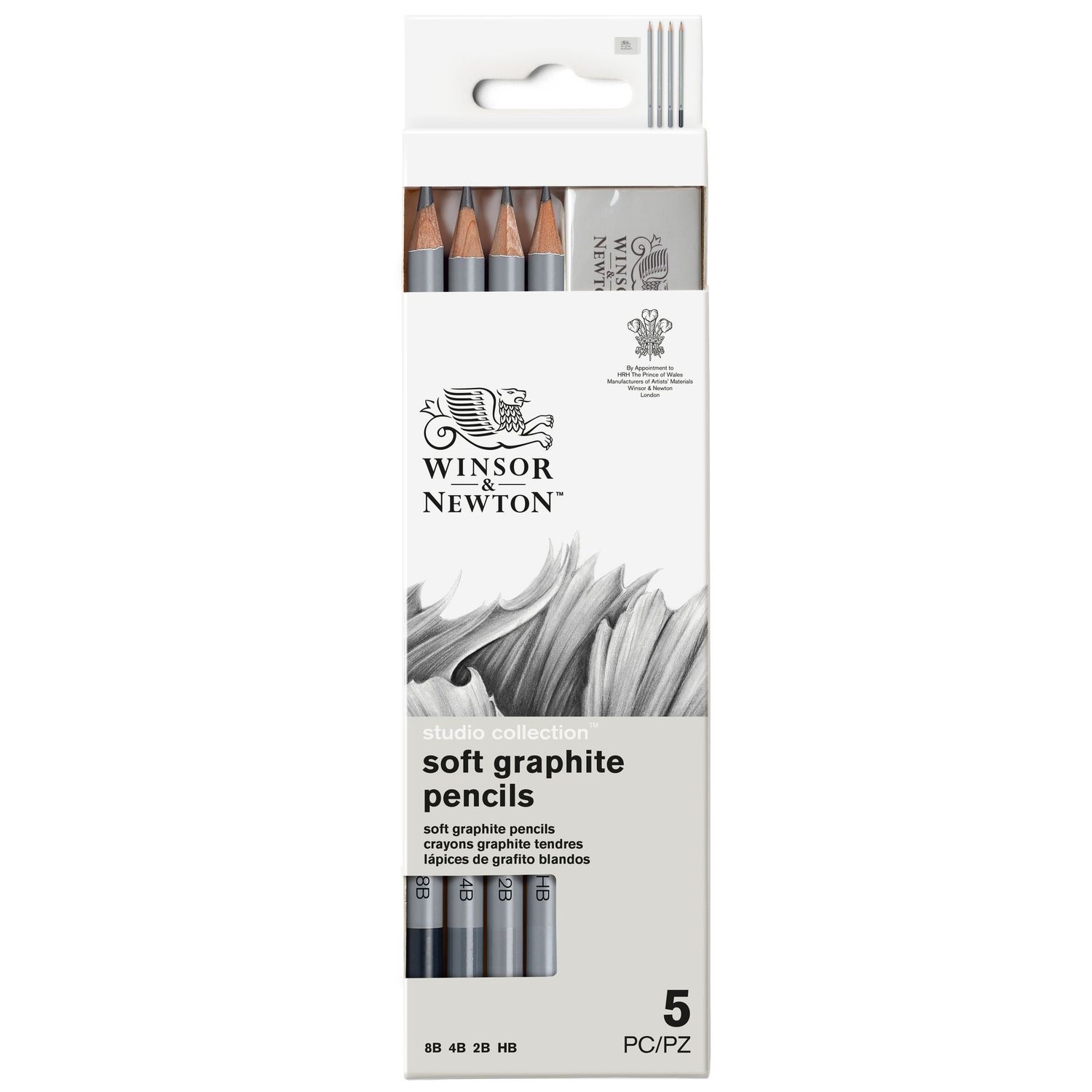 WINSOR & NEWTON STUDIO COLLECTION SET LÁPICES GRAFITO BLANDOS
