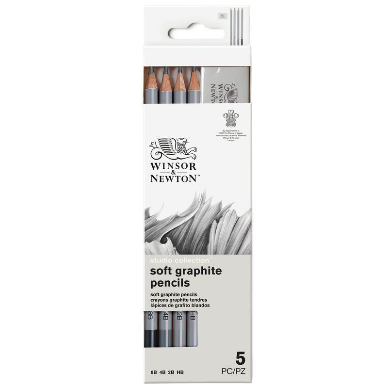 WINSOR & NEWTON STUDIO COLLECTION SET LÁPICES GRAFITO BLANDOS