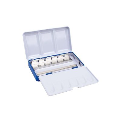 MILAN CAJA DE METAL VACÍA PARA 12 MEDIO GODETS