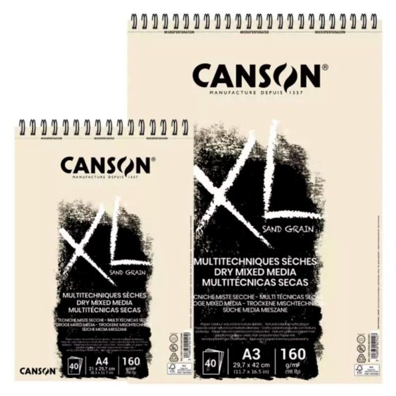 CANSON XL SAND GRAIN CON TEXTURA ARENOSA NATURAL