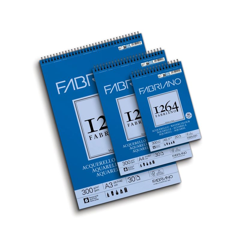 FABRIANO 1264 ACUARELA 25% ALGODÓN