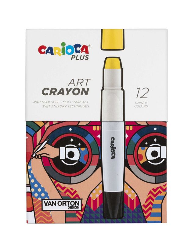 CARIOCA PLUS ART CRAYON CAJA DE 12 COLORES