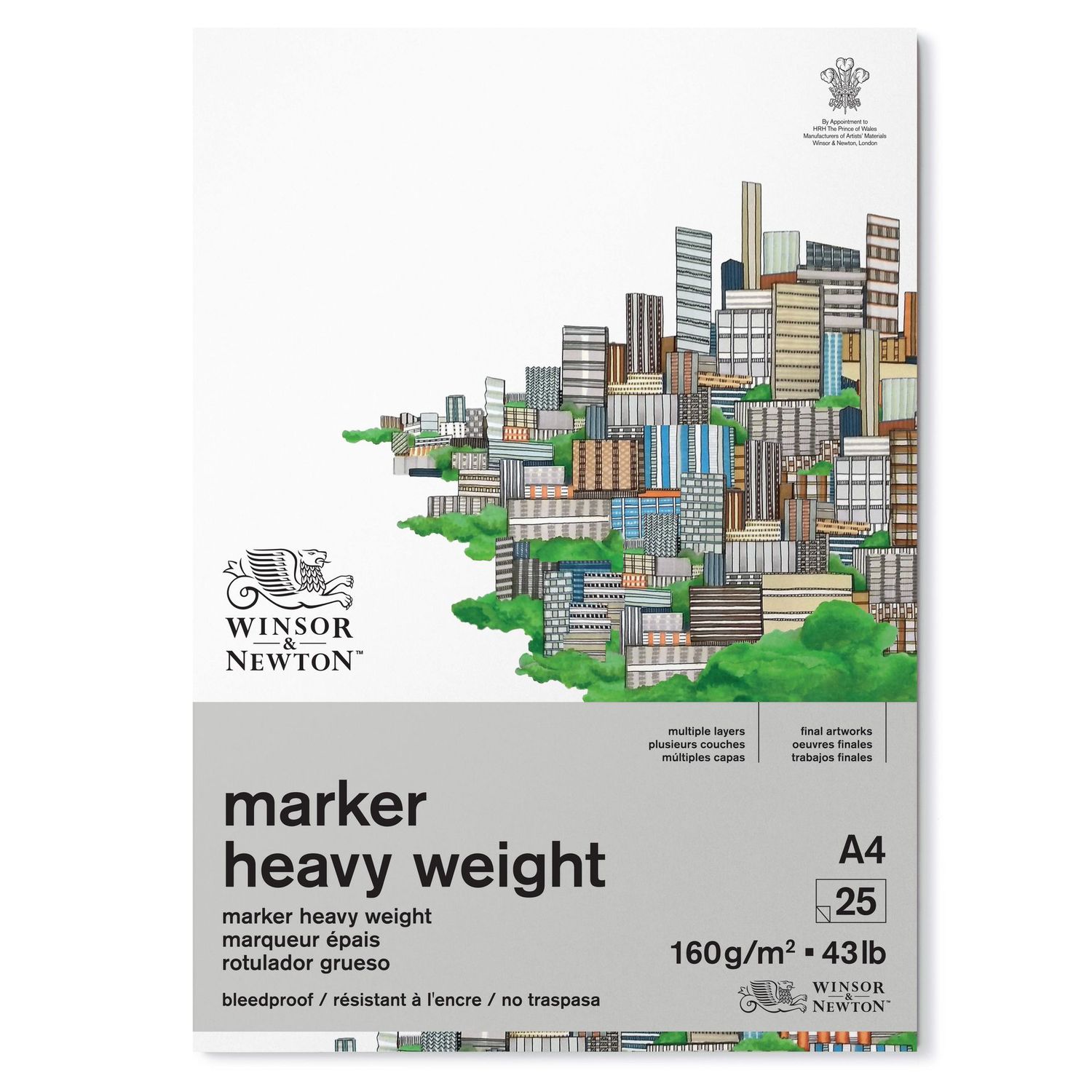 WINSOR & NEWTON PAPEL MARKER ROTULADOR GRUESO