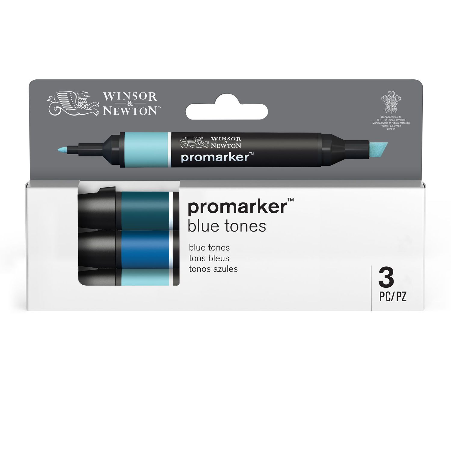 WINSOR & NEWTON PROMARKER 3 TONOS AZULES
