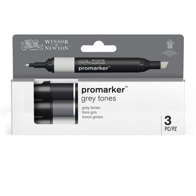 WINSOR & NEWTON PROMARKER 3 TONOS GRISES