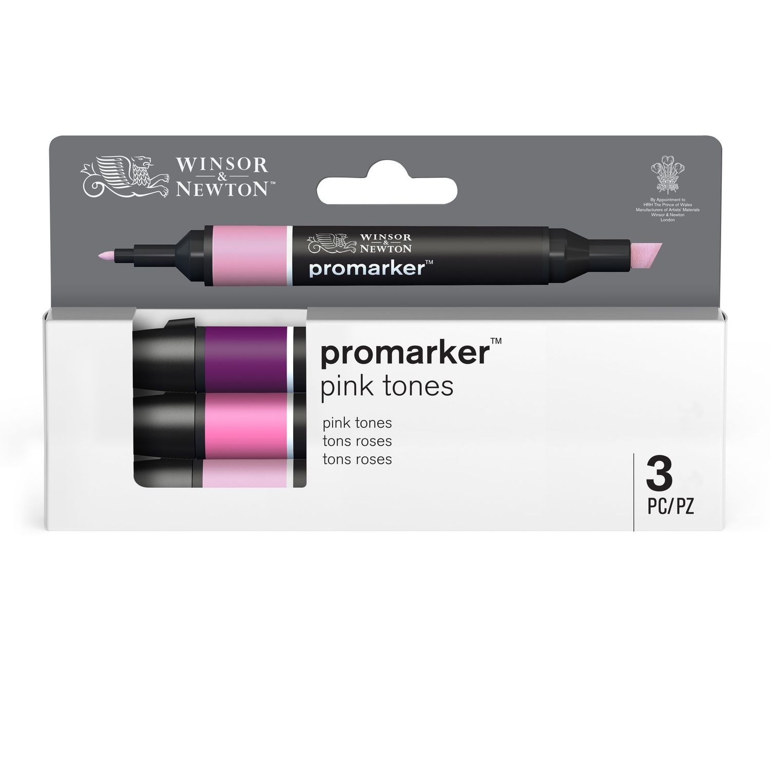 WINSOR & NEWTON PROMARKER  3 TONOS ROSA