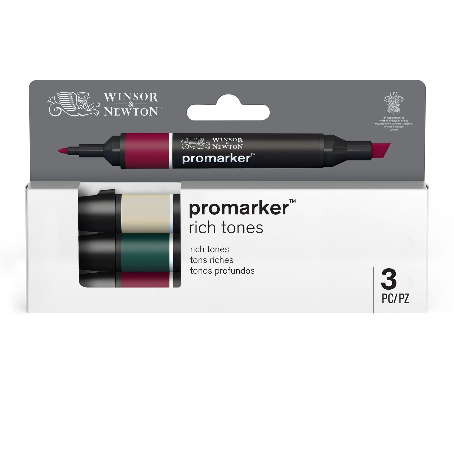 WINSOR & NEWTON PROMARKER 3 TONOS PROFUNDOS