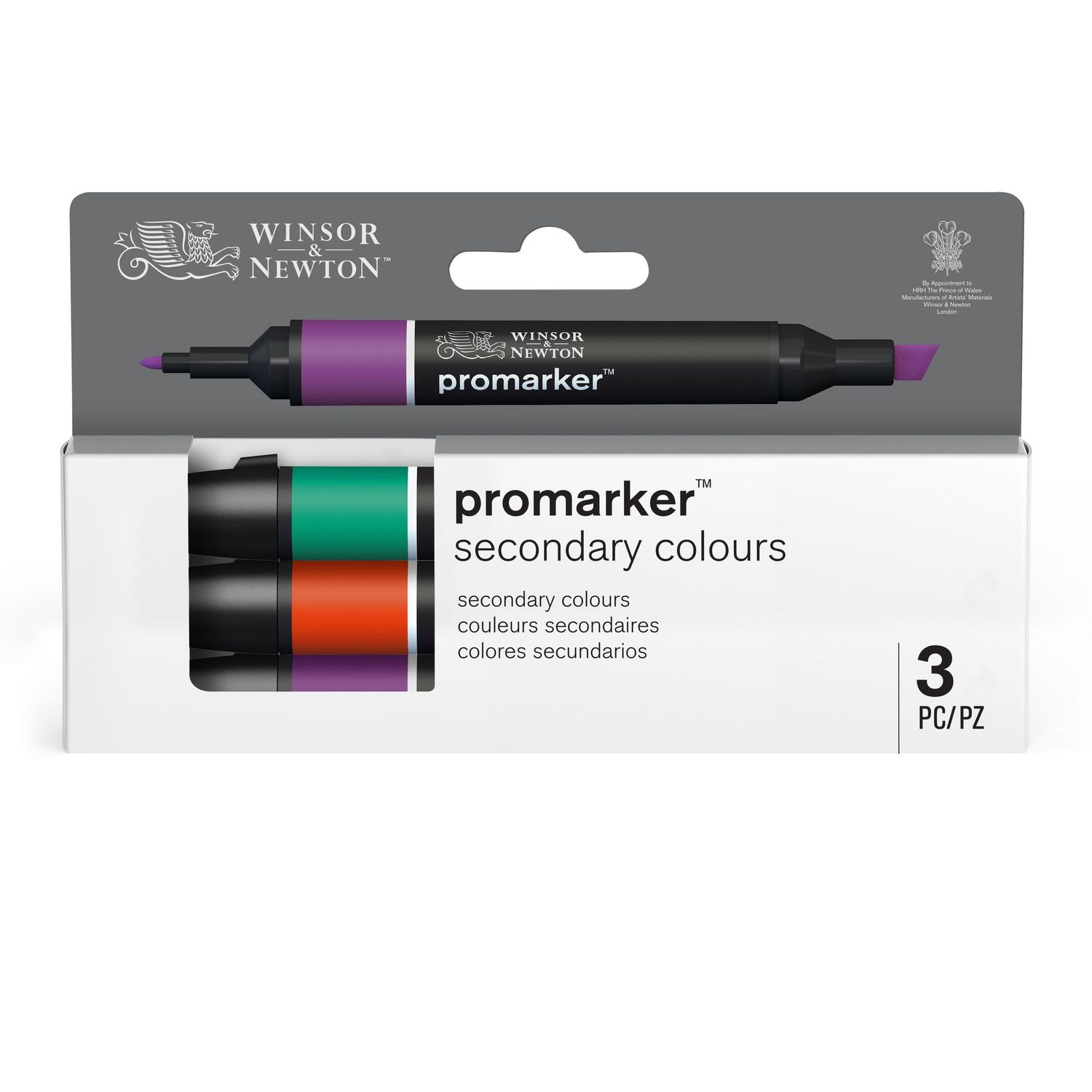 WINSOR & NEWTON PROMARKER 3 COLORES SECUNDARIOS