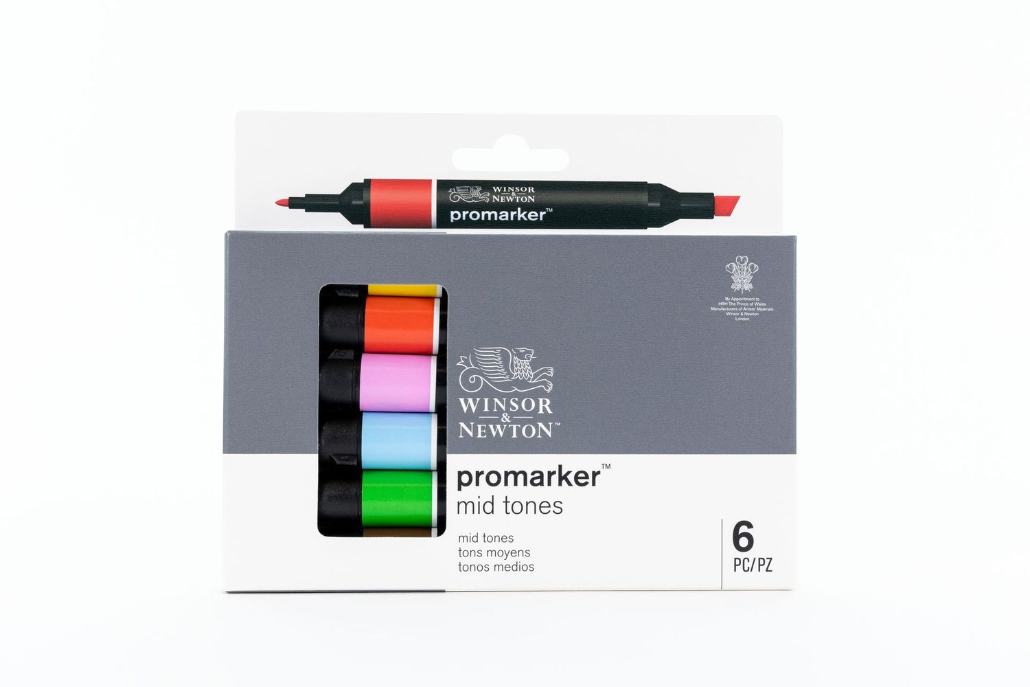 WINSOR & NEWTON PROMARKER 6 TONOS MEDIOS