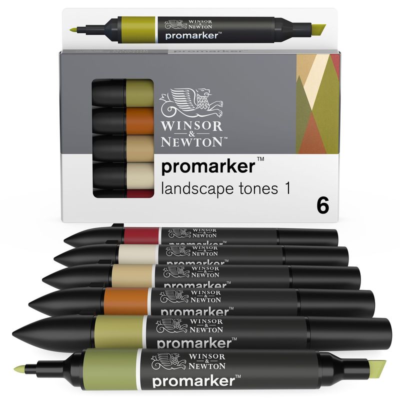 WINSOR & NEWTON PROMARKER 6 TONOS PAISAJE 1