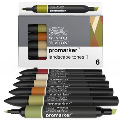 WINSOR & NEWTON PROMARKER 6 TONOS PAISAJE 1
