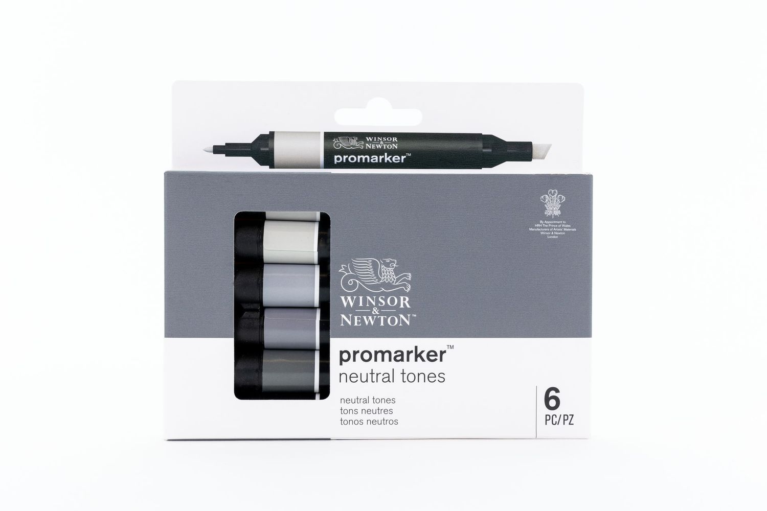 WINSOR & NEWTON PROMARKER 6 TONOS NEUTROS