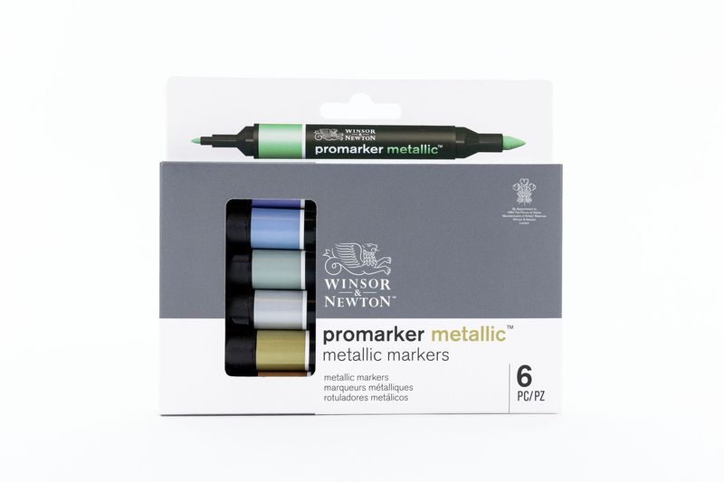 WINSOR & NEWTON PROMARKER 6 TONOS METÁLICOS