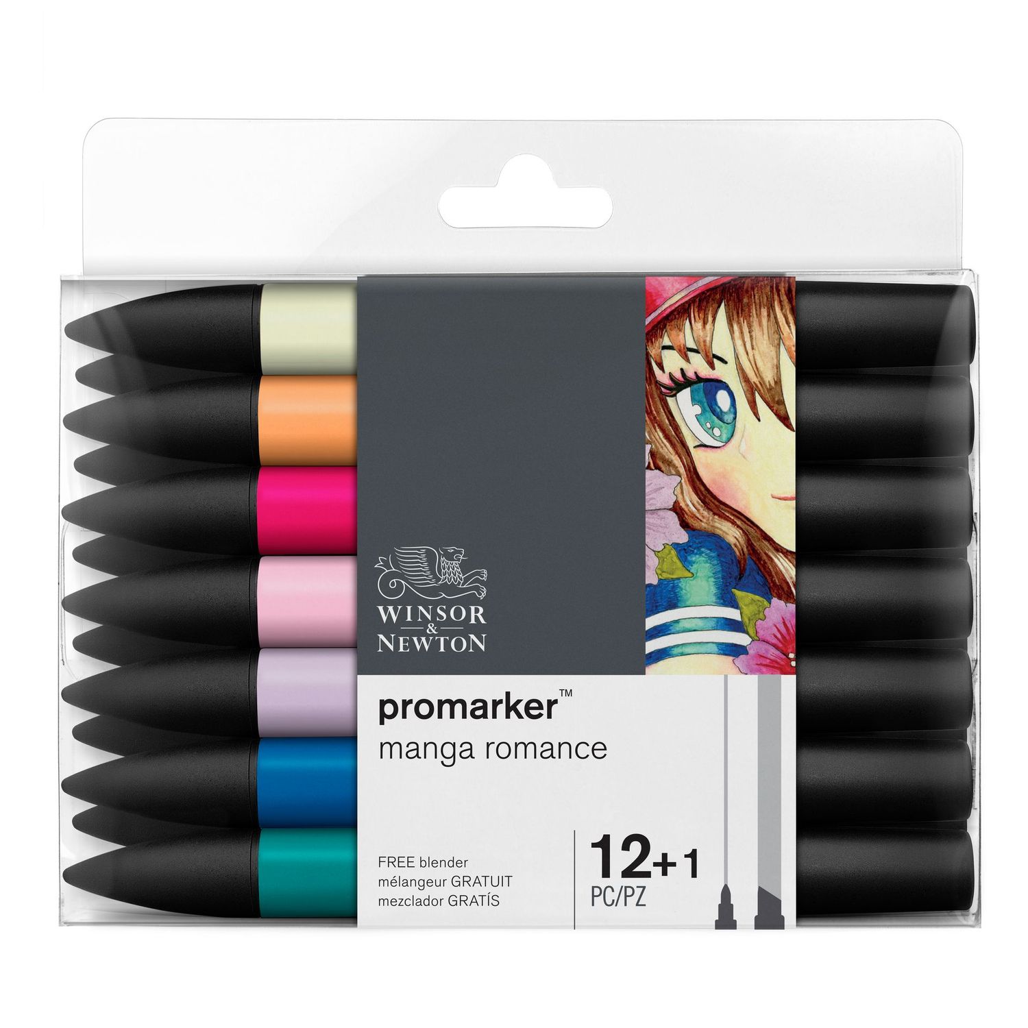 WINSOR & NEWTON PROMARKER 12+1 MANGA  ROMANCE