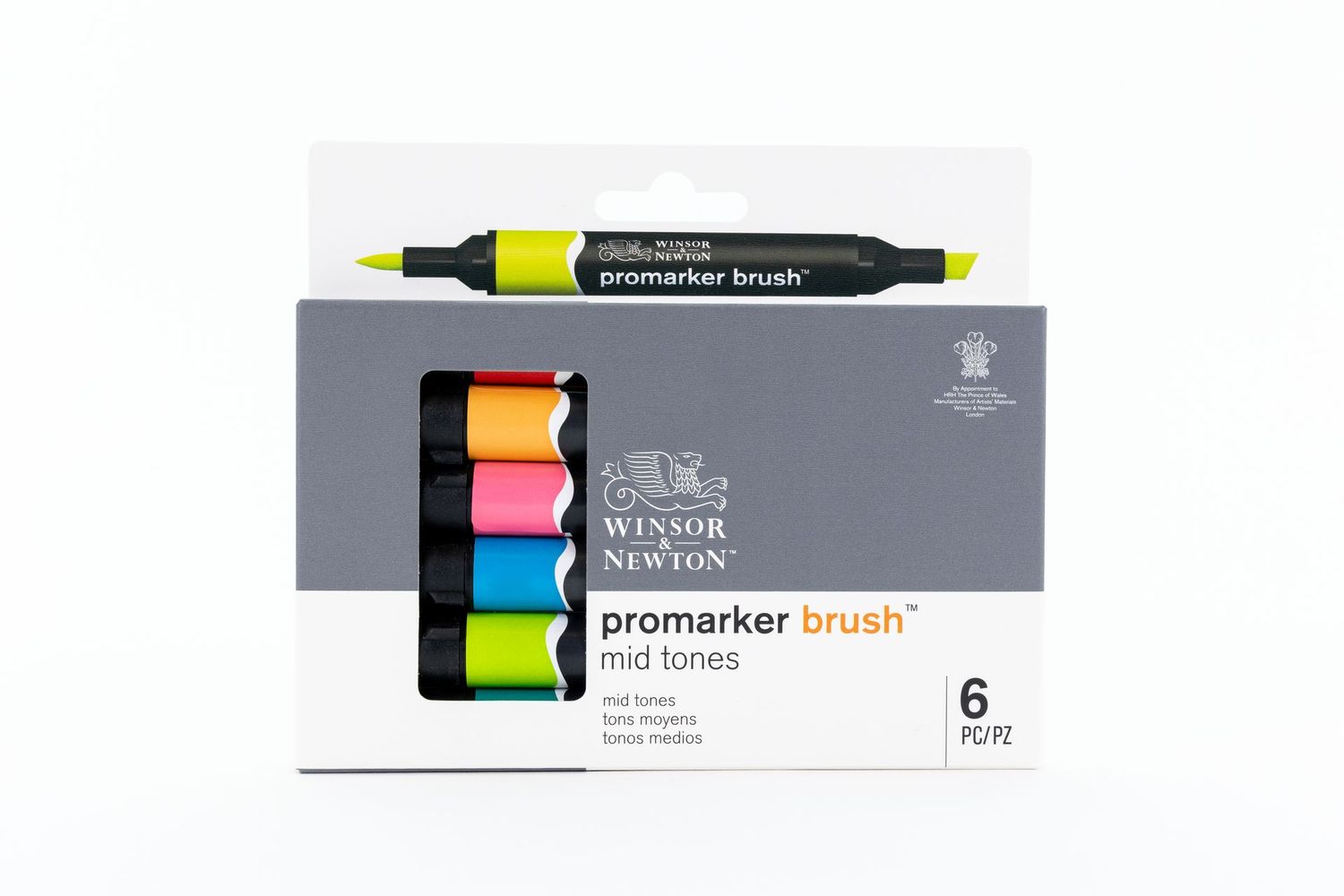 WINSOR & NEWTON PROMARKER BRUSH 6 TONOS MEDIOS