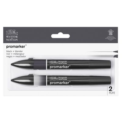 WINSOR & NEWTON PROMARKER NEGRO + BLENDER