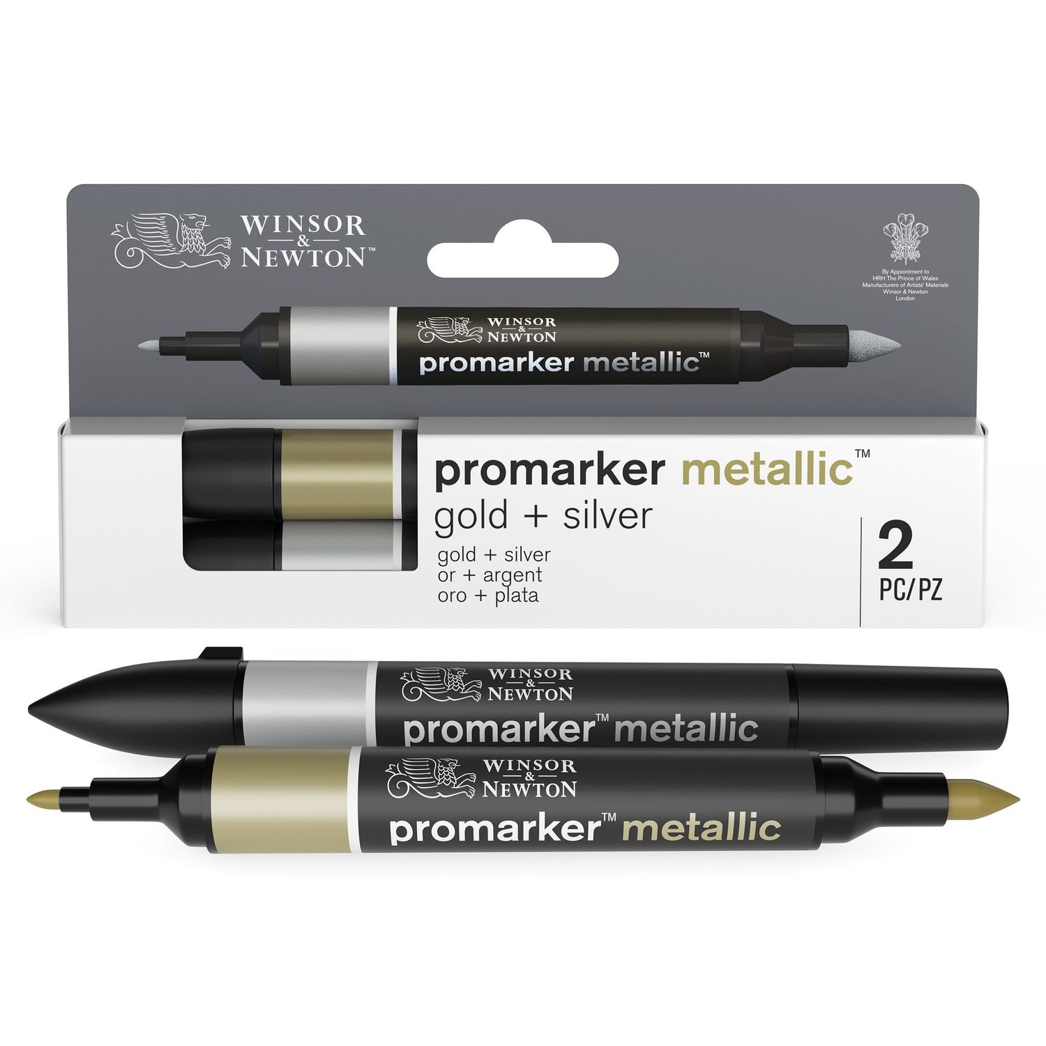 WINSOR & NEWTON PROMARKER ORO + PLATA