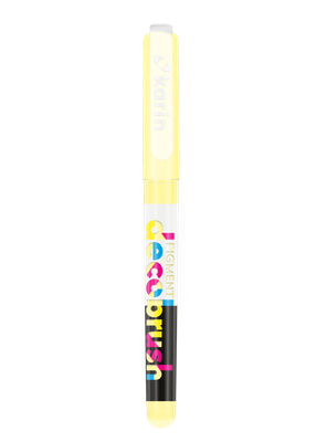 KARIN MARKERS PIGMENT DECOBRUSH PASTEL YELLOW 100U