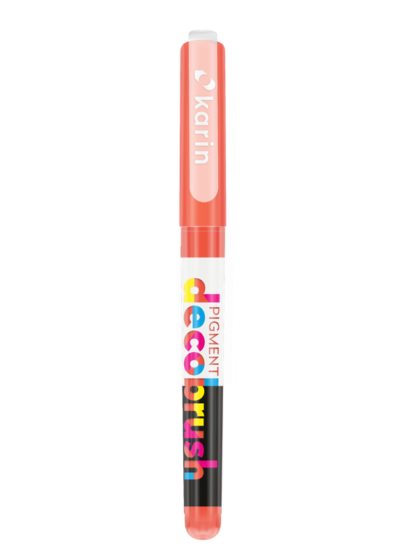KARIN MARKERS PIGMENT DECOBRUSH ORANGE RED 172U