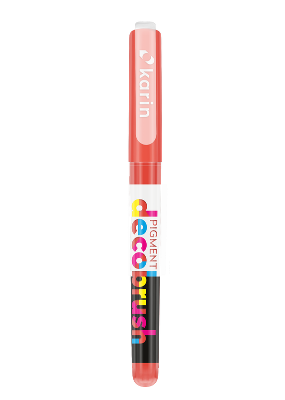 KARIN MARKERS PIGMENT DECOBRUSH FIRE RED 1788U